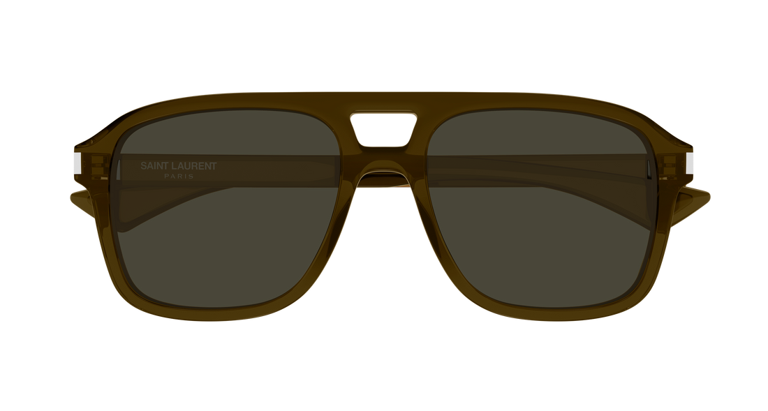 Óculos de sol saint laurent sl 881 004 marron pilot/navigator unisex tamanho 55mm - Vista de detalhe