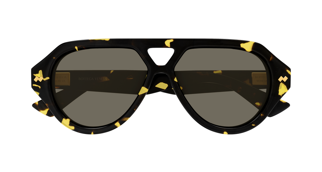 Sonnenbrillen bottega veneta bv1485s 002 havana pilot/navigator unisex größe 56mm - Detailansicht