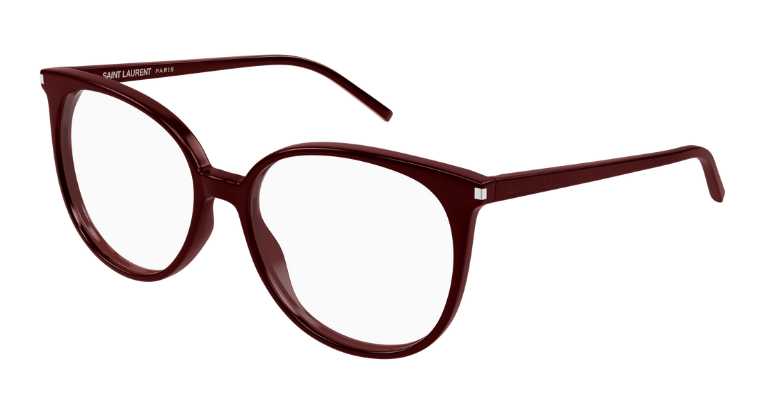 Brillen saint laurent sl 39 013 burdeos round/oval/panthos femenino größe 54mm - Hauptansicht