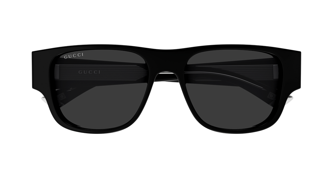 Óculos de sol gucci gg2075s 001 negro rectangular / squared masculino tamanho 54mm - Vista de detalhe