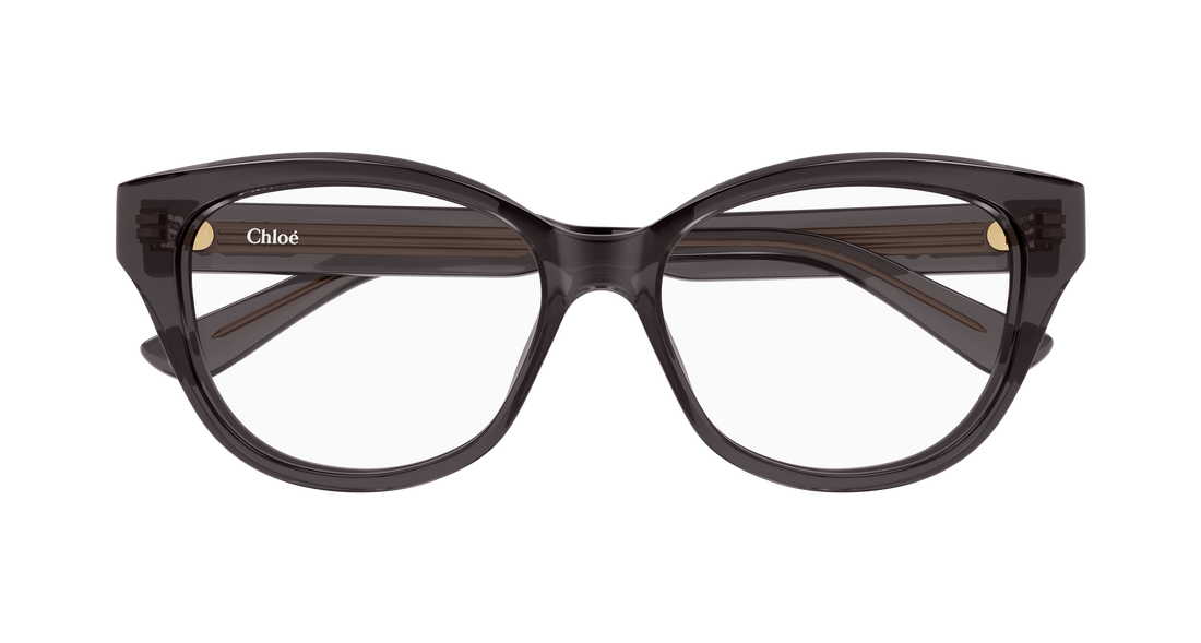 Brillen chloé ch0381ol 001 gris cat eye femenino größe 51mm - Detailansicht