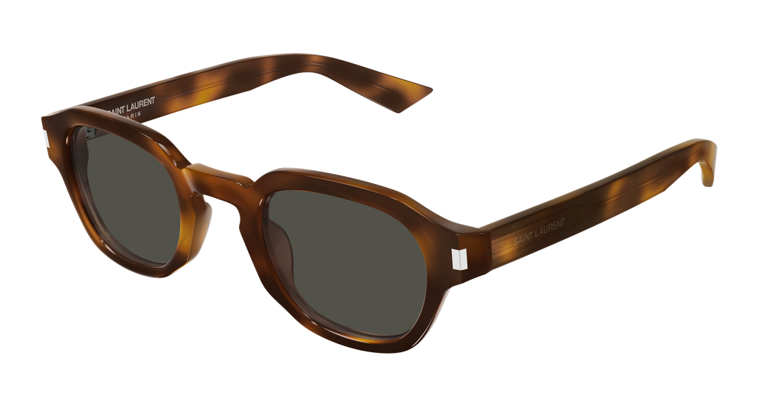 Lunettes de soleil saint laurent sl 946 002 havana round/oval/panthos masculino taille 46mm - Vue principale