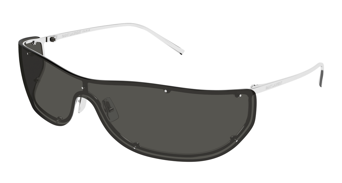 Óculos de sol saint laurent sl 807 001 plateado mask unisex tamanho 99mm - Vista principal