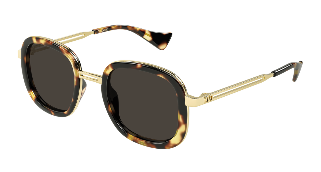 Lunettes de soleil valentino vg0062s 002 havana round/oval/panthos femenino taille 47mm - Vue principale