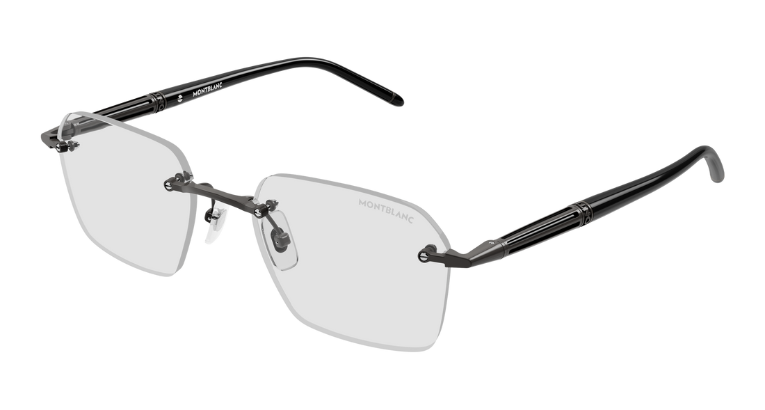 Lunettes de soleil montblanc mb0526s 005 plateado rectangular / squared masculino taille 54mm - Vue principale