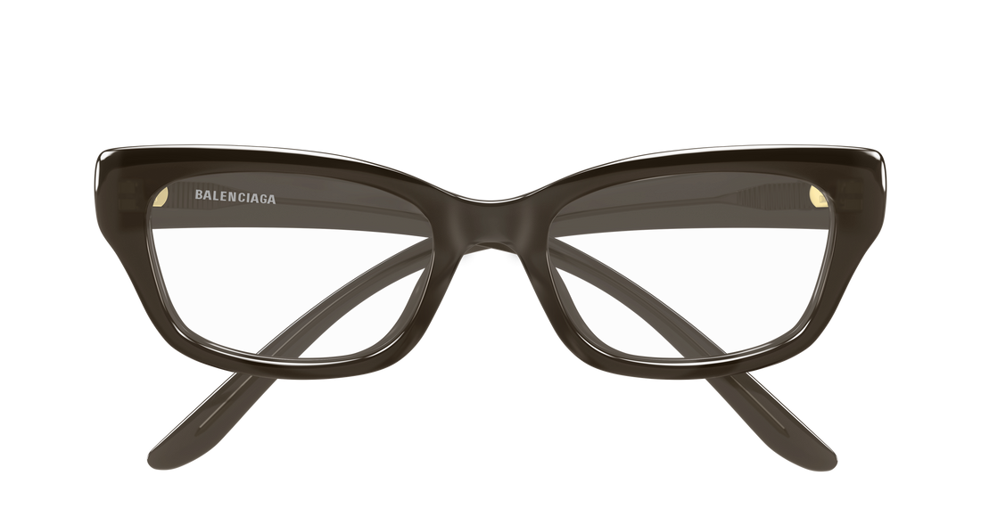 Lunettes de vue balenciaga bb0518o 004 marron rectangular / squared femenino taille 54mm - Vue détaillée