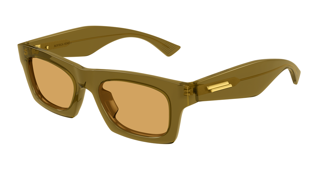 Óculos de sol bottega veneta bv1457s 005 marron rectangular / squared unisex tamanho 51mm - Vista principal