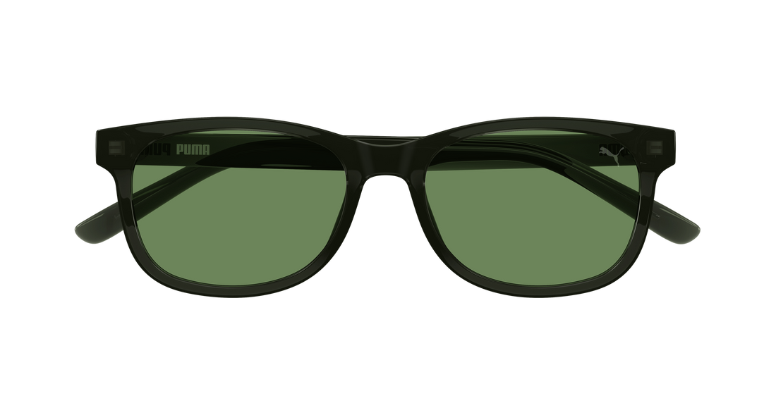 Occhiali da sole puma pu0526s 005 verde rectangular / squared masculino taglia 55mm - Vista dettagliata