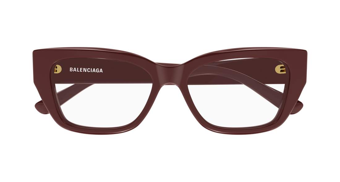 Óculos graduados balenciaga bb0483o 003 burdeos rectangular / squared femenino tamanho 55mm - Vista de detalhe