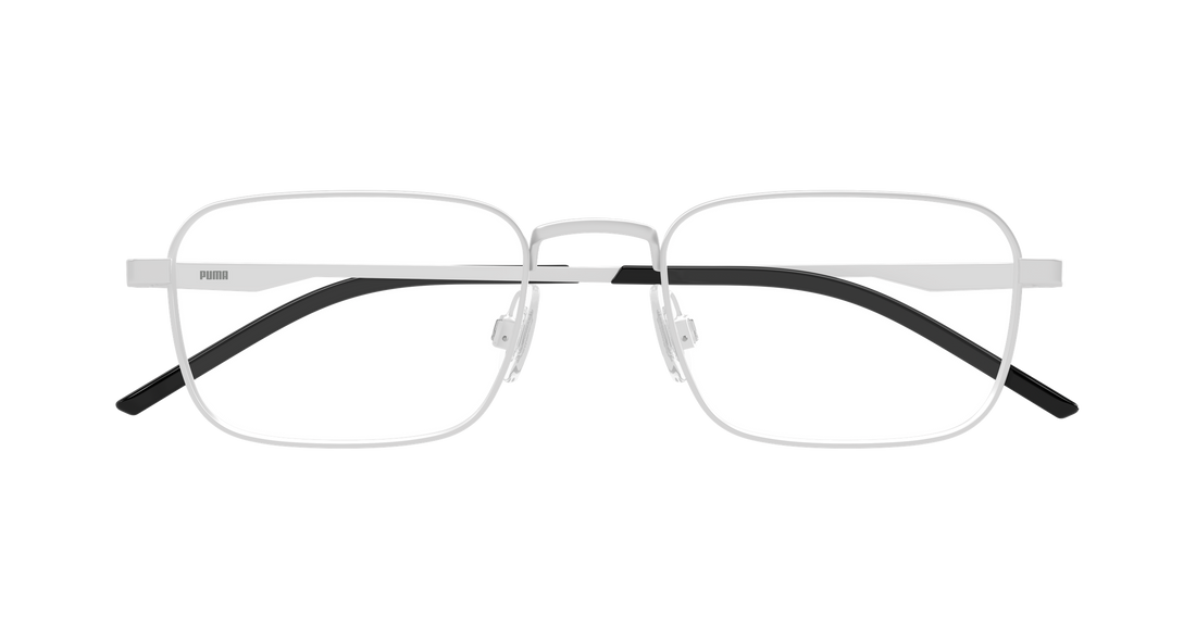 Occhiali da vista puma pu0534o 005 plateado rectangular / squared masculino taglia 56mm - Vista dettagliata