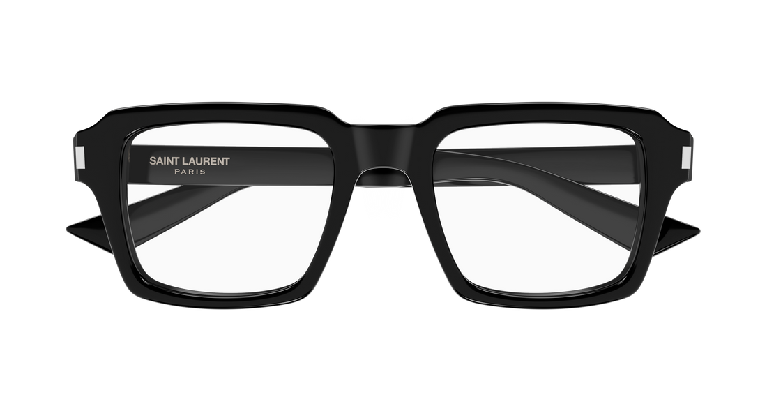Lunettes de vue saint laurent sl 947 opt 001 negro rectangular / squared masculino taille 50mm - Vue détaillée