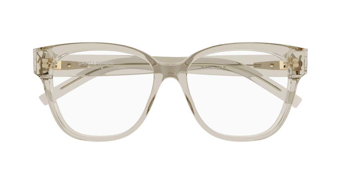 Brillen saint laurent sl m33 009 beige rectangular / squared femenino größe 53mm - Detailansicht