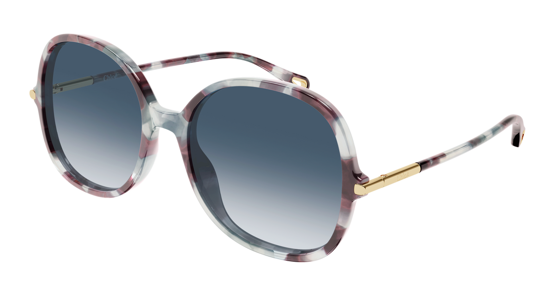 Sonnenbrillen chloé ch0383s 001 havana round/oval/panthos femenino größe 57mm - Hauptansicht