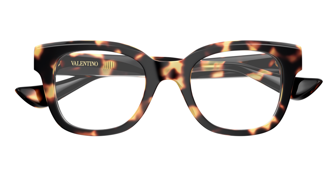 Lunettes de vue valentino vg0060o 002 havana rectangular / squared femenino taille 50mm - Vue détaillée