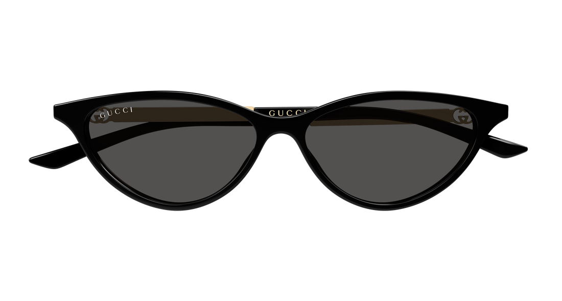 Lunettes de soleil gucci gg2211s 001 negro cat eye femenino taille 54mm - Vue détaillée