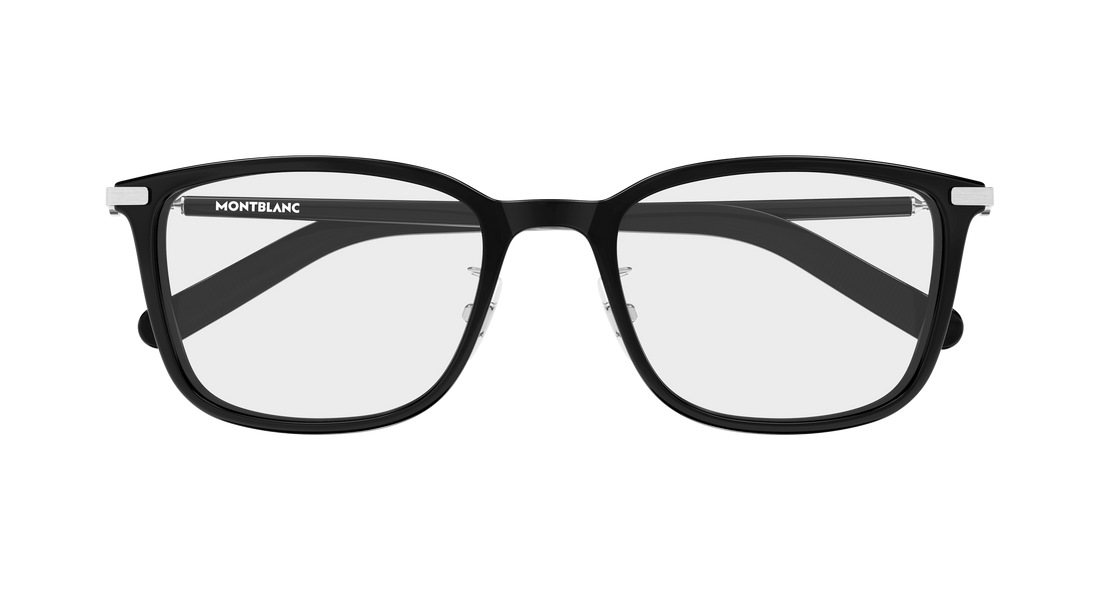 Brillen montblanc mb0500oa 001 negro rectangular / squared masculino größe 53mm - Detailansicht