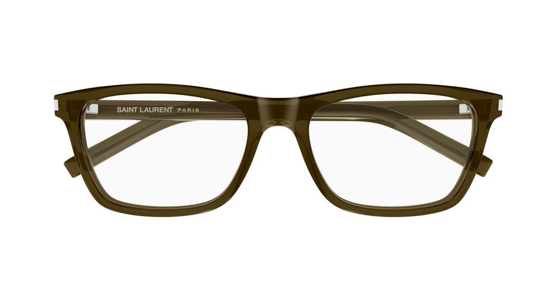 Brillen saint laurent sl 841 009 marron rectangular / squared masculino größe 56mm - Detailansicht