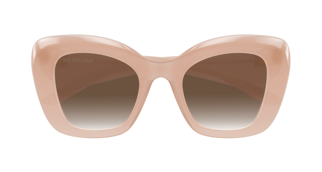 Lunettes de soleil balenciaga bb0503s 003 beige butterfly femenino taille 54mm - Vue détaillée
