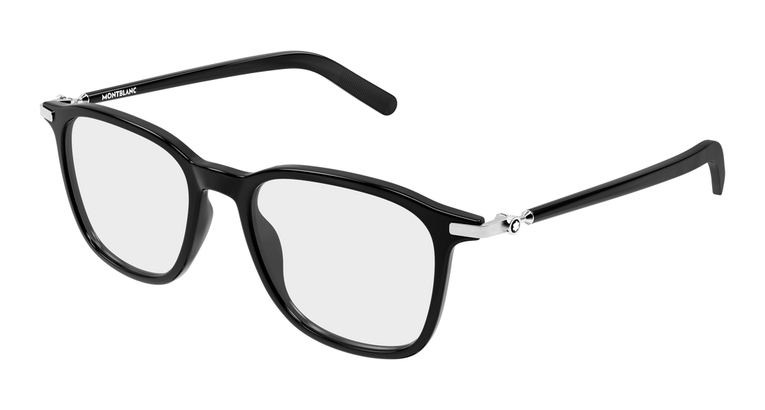 Brillen montblanc mb0499o 001 negro rectangular / squared masculino größe 52mm - Hauptansicht