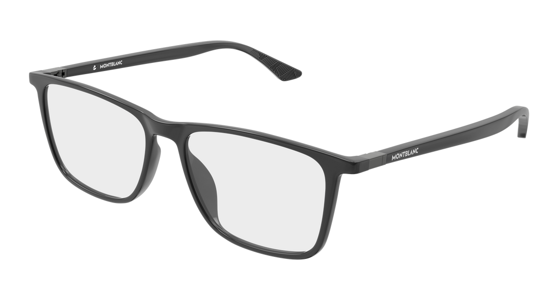 Lunettes de vue montblanc mb0509o 007 gris rectangular / squared masculino taille 55mm - Vue principale