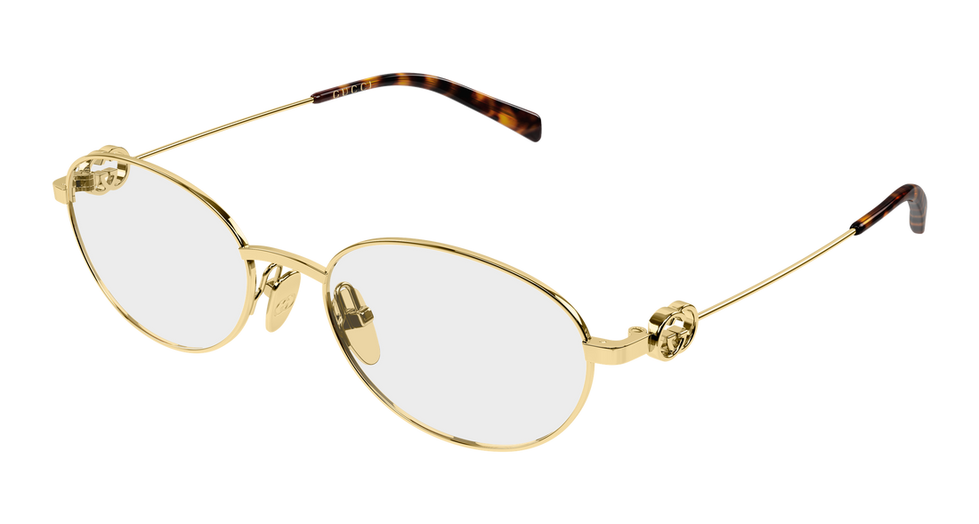 Lunettes de vue gucci gg2227o 001 dorado round/oval/panthos femenino taille 53mm - Vue principale