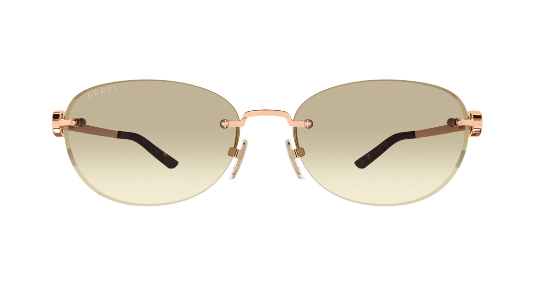 Lunettes de soleil gucci gg2230sa 004 dorado round/oval/panthos femenino taille 59mm - Vue détaillée