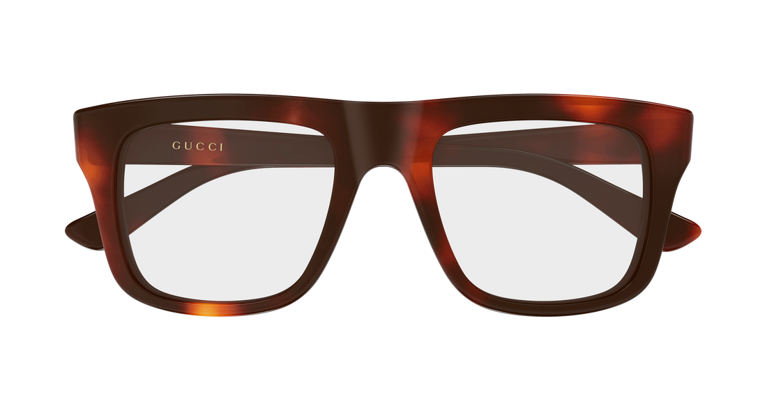 Brillen gucci gg2242o 002 havana rectangular / squared masculino größe 51mm - Detailansicht