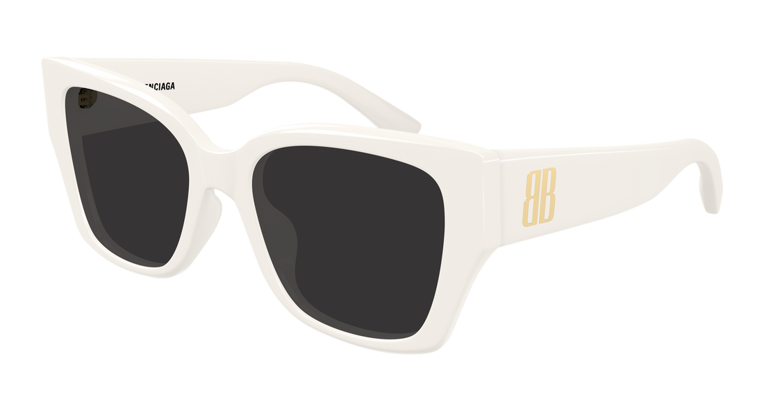 Sonnenbrillen balenciaga bb0474s 006 blanco butterfly femenino größe 55mm - Hauptansicht