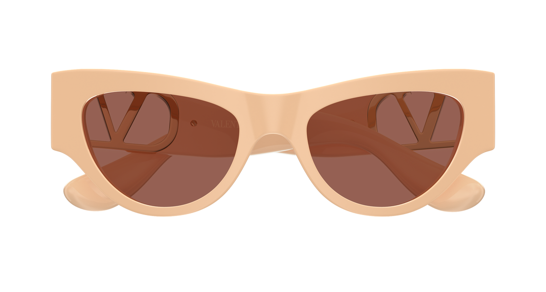 Sonnenbrillen valentino vg0053s 004 beige cat eye femenino größe 55mm - Detailansicht