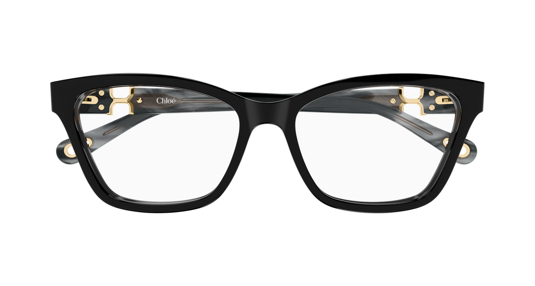 Lunettes de vue chloé ch0412o 006 negro cat eye femenino taille 56mm - Vue détaillée