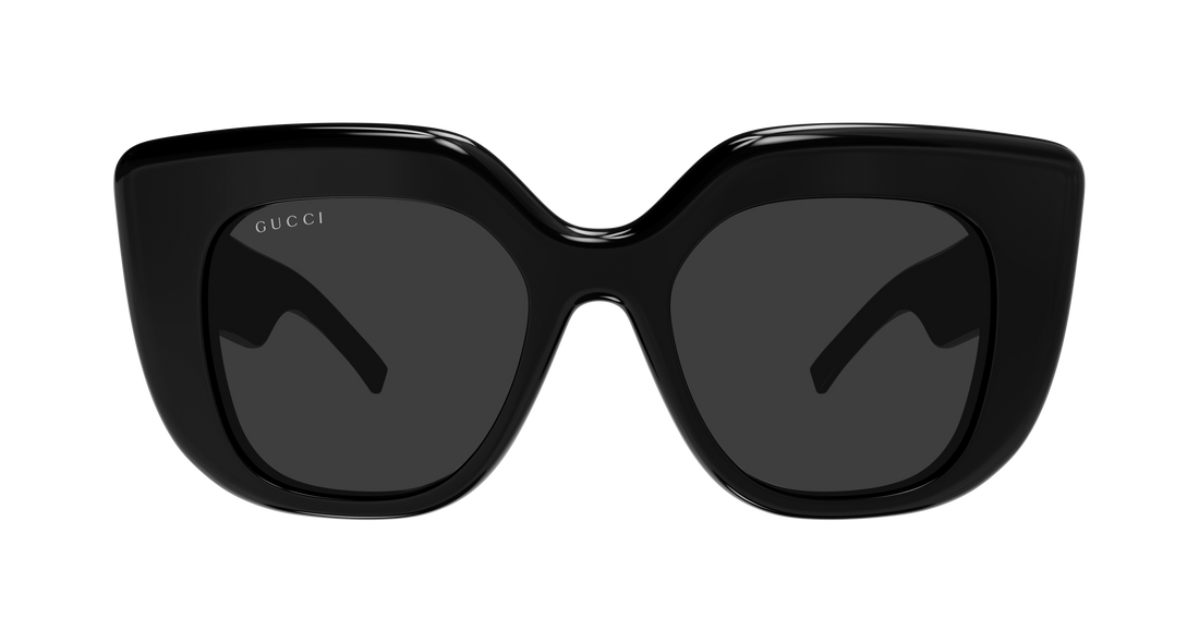 Óculos de sol gucci gg2030s 001 negro rectangular / squared femenino tamanho 50mm - Vista de detalhe