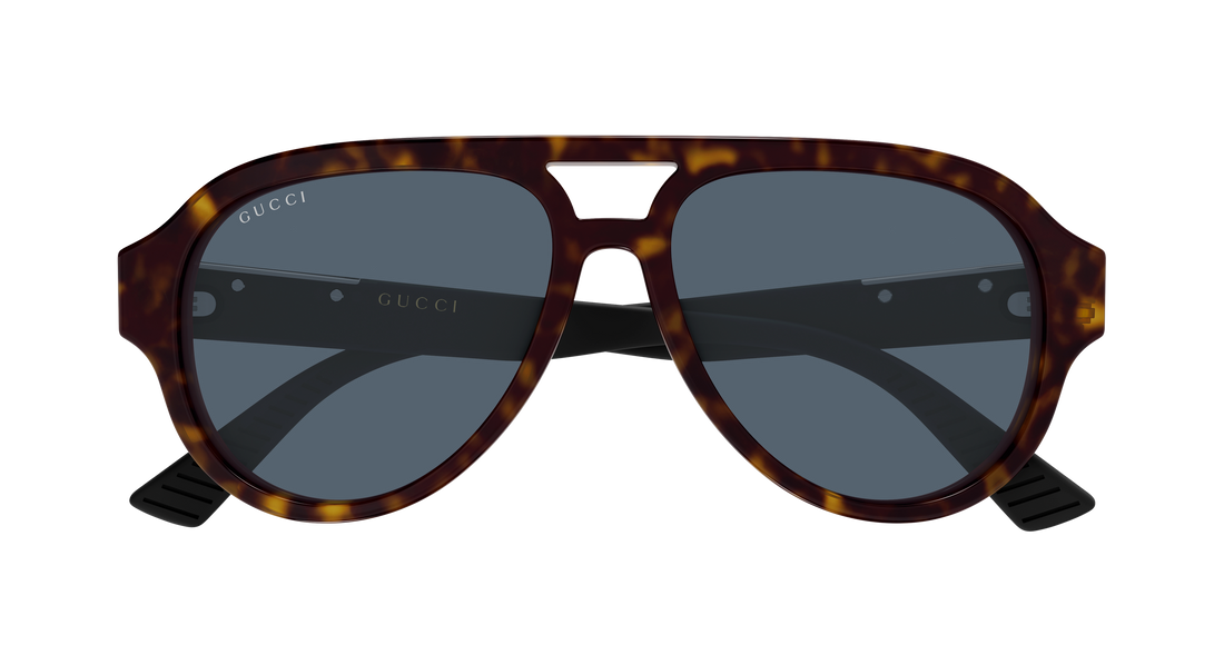 Occhiali da sole gucci gg2088s 003 havana pilot/navigator masculino taglia 55mm - Vista dettagliata