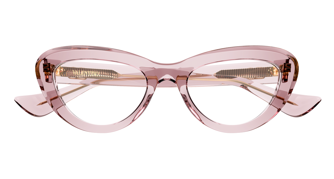 Lunettes de vue valentino vg0059o 004 rosa cat eye femenino taille 52mm - Vue détaillée