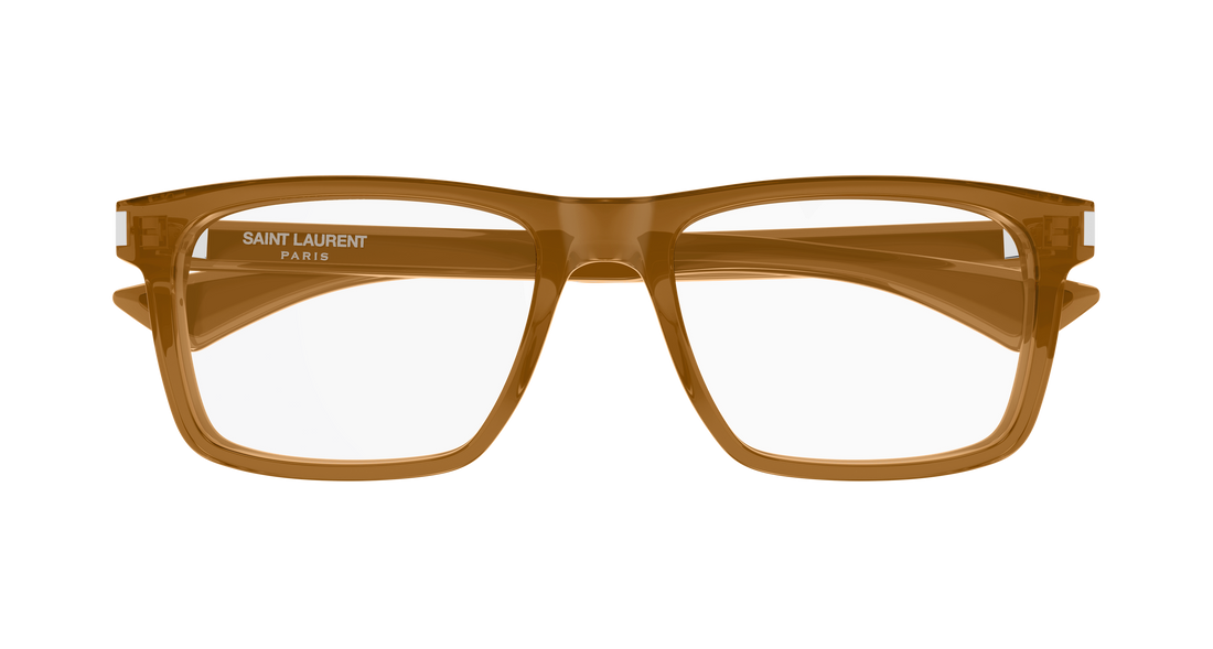 Brillen saint laurent sl 882 010 marron rectangular / squared masculino größe 57mm - Detailansicht