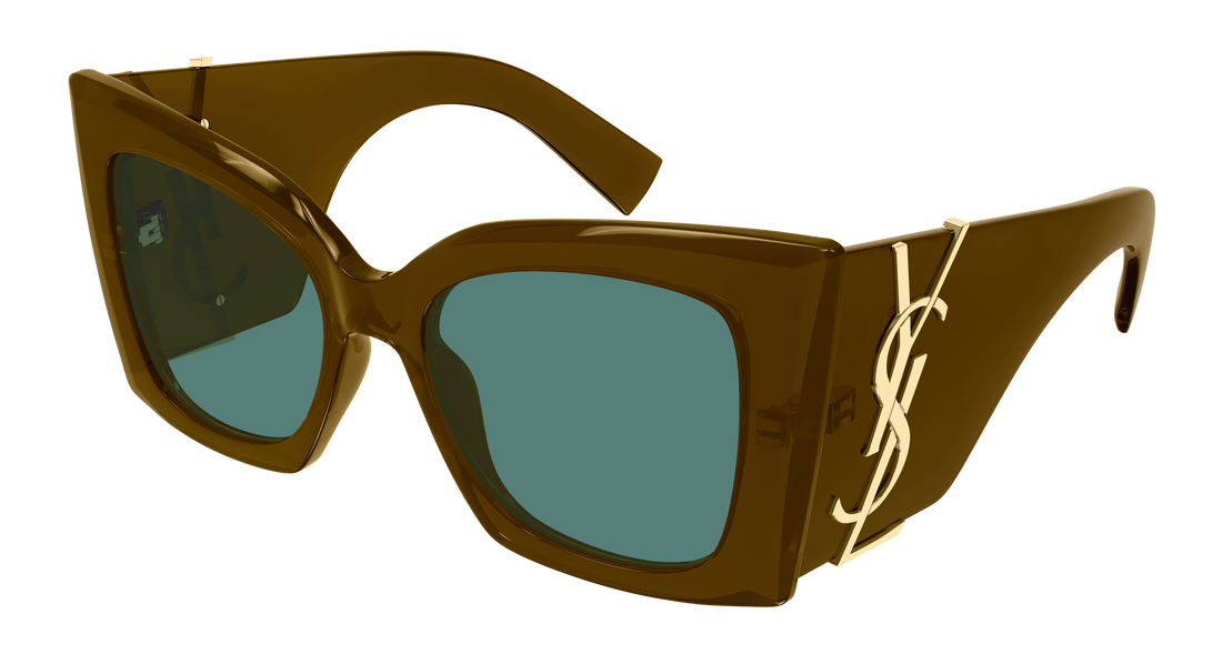 Lunettes de soleil saint laurent sl m119 blaze crystal 003 marron cat eye femenino taille 54mm - Vue principale