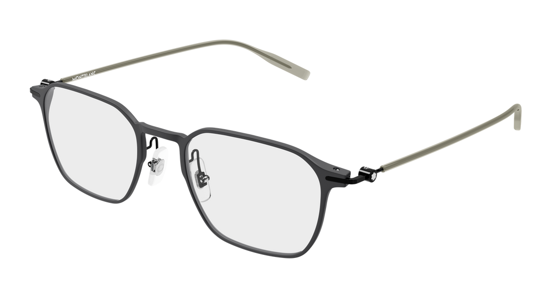Lunettes de vue montblanc mb0504o 003 gris rectangular / squared masculino taille 51mm - Vue principale