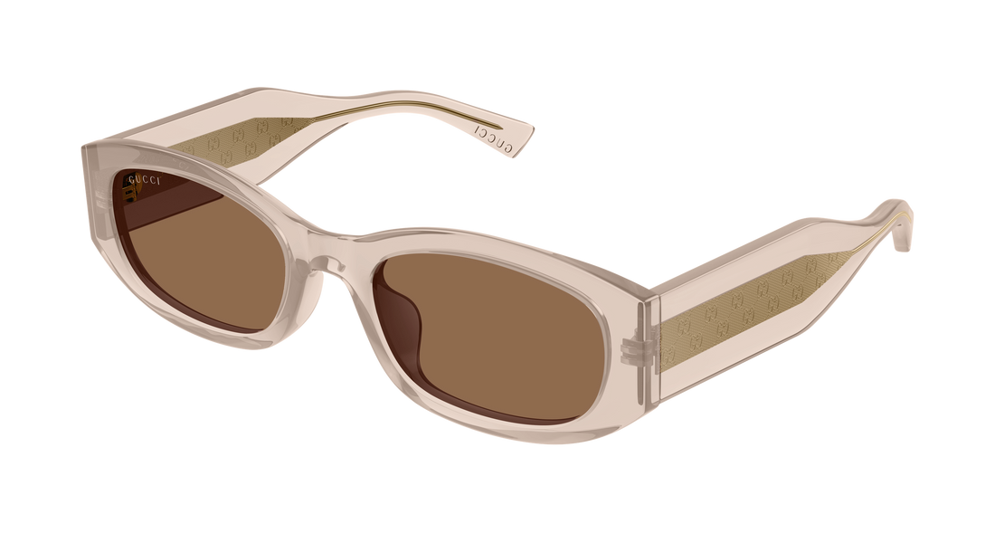Óculos de sol gucci gg2068sa 003 marron rectangular / squared femenino tamanho 55mm - Vista principal