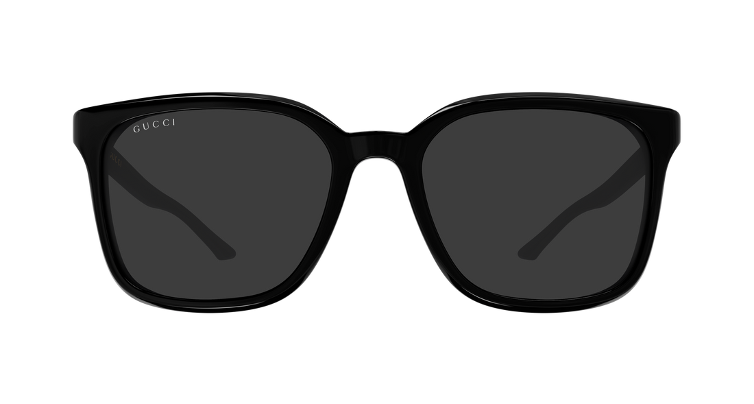 Óculos de sol gucci gg2080sk 001 negro rectangular / squared masculino tamanho 55mm - Vista de detalhe