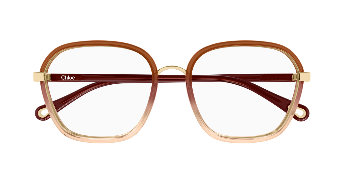Lunettes de vue chloé ch0309o 008 rojo rectangular / squared femenino taille 54mm - Vue détaillée