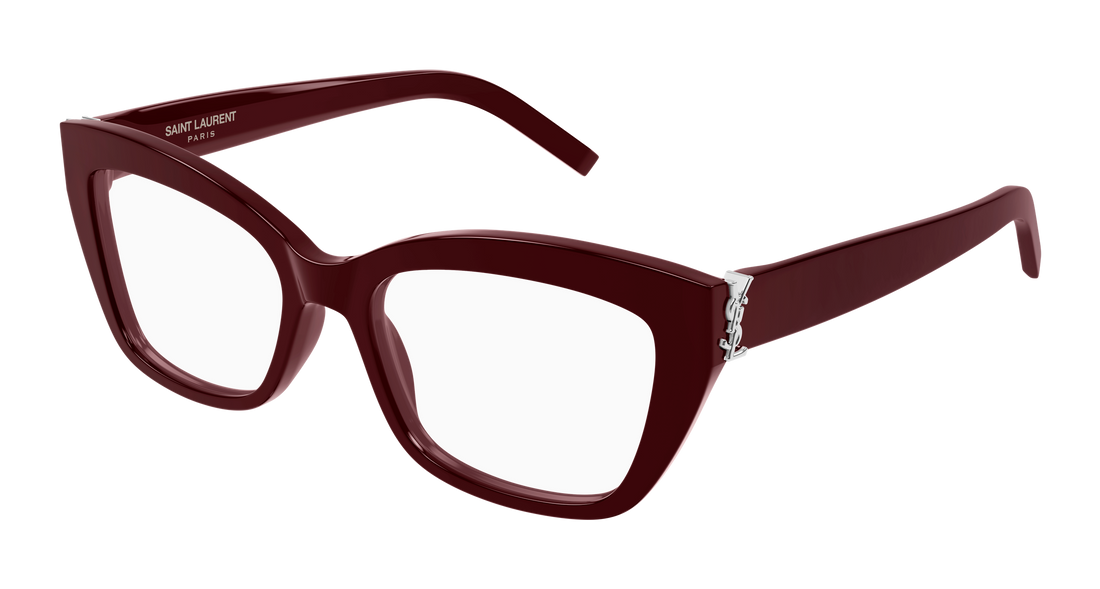 Brillen saint laurent sl m117 010 burdeos cat eye femenino größe 53mm - Hauptansicht