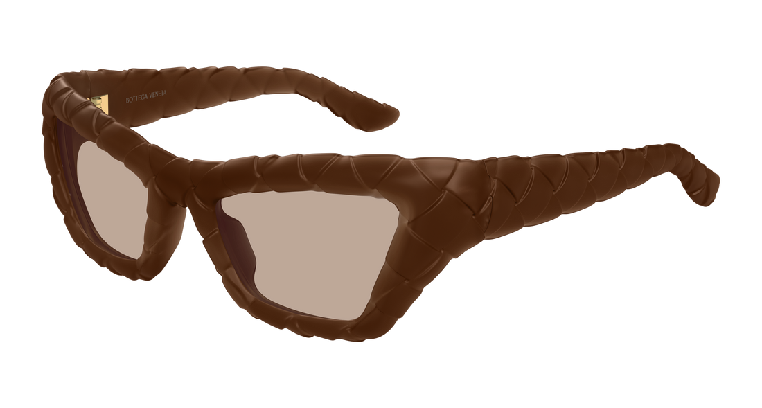 Óculos de sol bottega veneta bv1438s 002 marron cat eye femenino tamanho 56mm - Vista principal