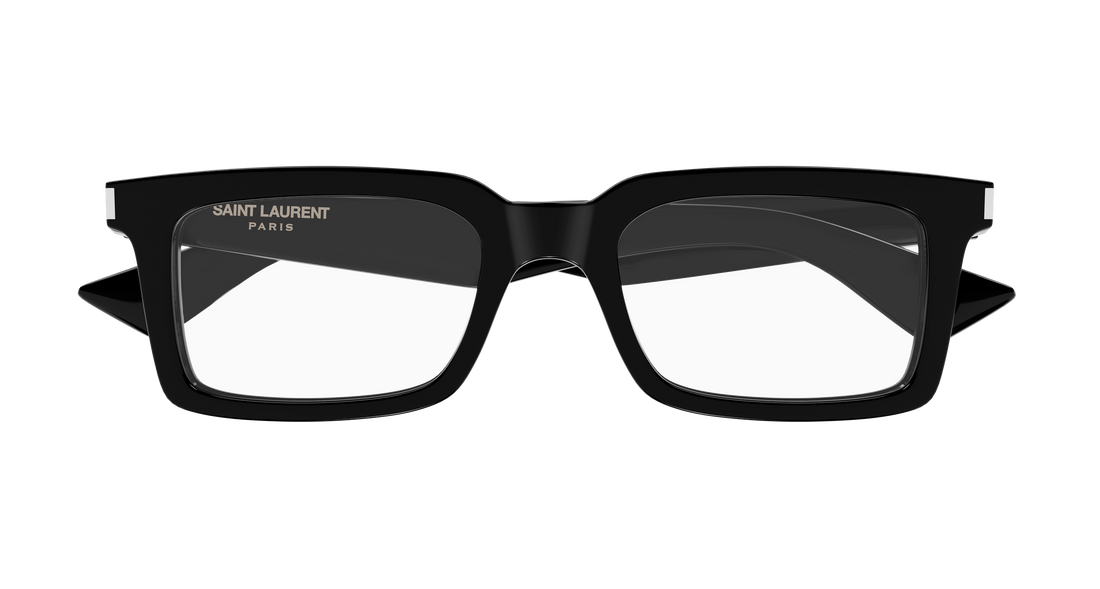 Lunettes de vue saint laurent sl 860 opt 001 negro rectangular / squared masculino taille 52mm - Vue détaillée