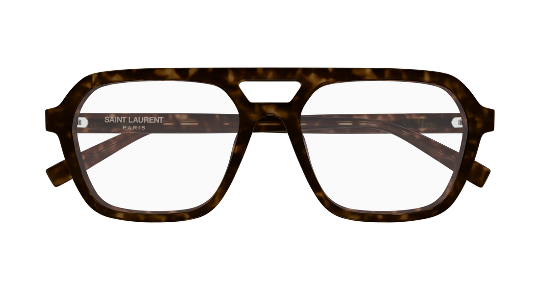 Lunettes de vue saint laurent sl 905 opt 005 havana rectangular / squared masculino taille 57mm - Vue détaillée
