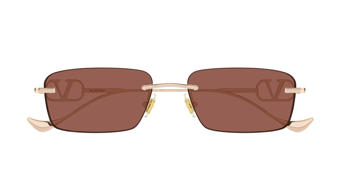 Sonnenbrillen valentino vg0067s 002 dorado rectangular / squared femenino größe 55mm - Detailansicht