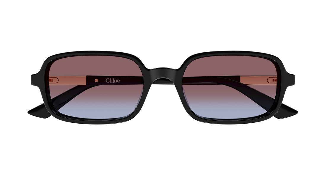 Lunettes de soleil chloé ch0363s 001 negro rectangular / squared femenino taille 53mm - Vue détaillée