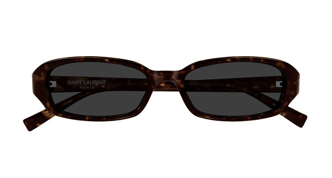 Óculos de sol saint laurent sl 872 erin 003 havana round/oval/panthos unisex tamanho 52mm - Vista de detalhe