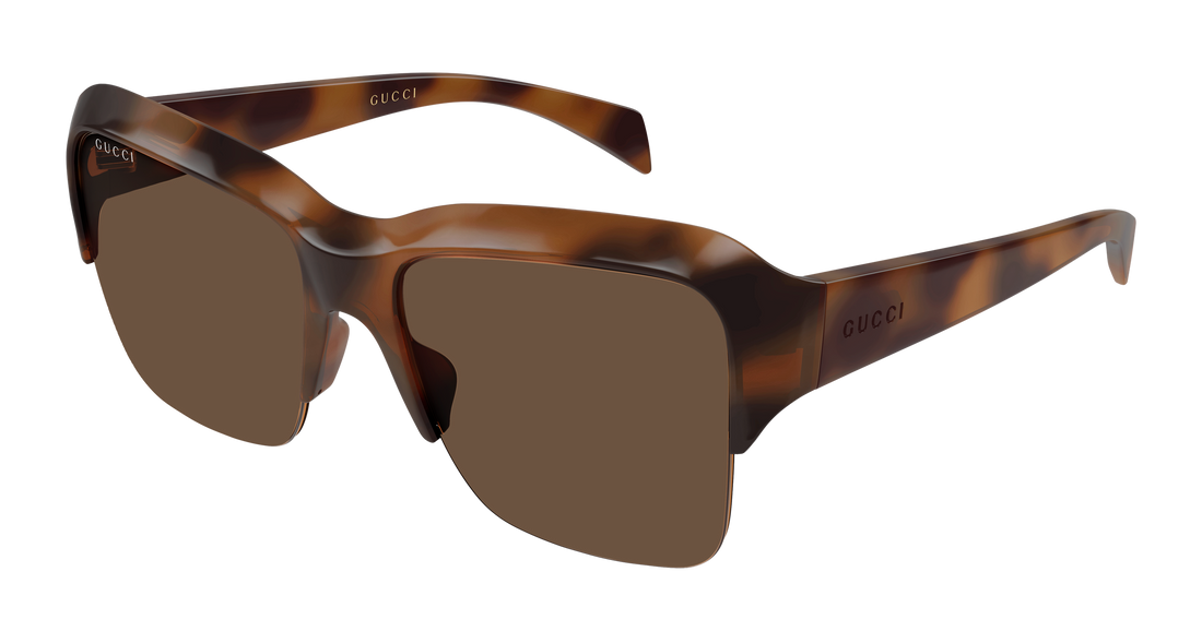 Óculos de sol gucci gg2024s 002 havana pilot/navigator femenino tamanho 57mm - Vista principal