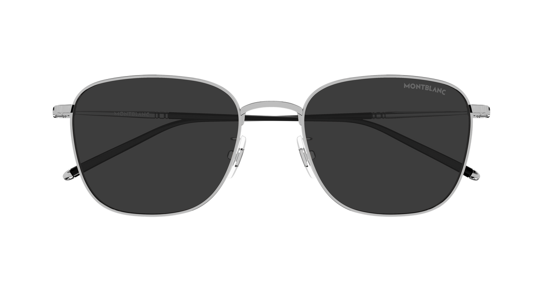 Lunettes de soleil montblanc mb0527sa 002 plateado rectangular / squared masculino taille 55mm - Vue détaillée