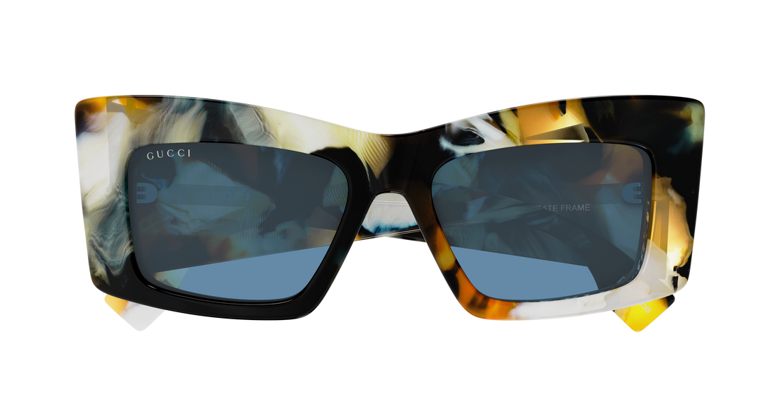 Lunettes de soleil gucci gg2268s 003 havana cat eye femenino taille 53mm - Vue détaillée