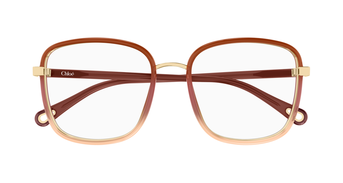 Lunettes de vue chloé ch0034o 025 rojo rectangular / squared femenino taille 53mm - Vue détaillée